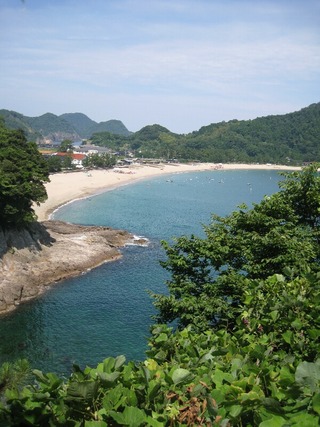 佐津海岸訓谷浜の夏の遠景