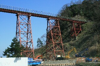 最近の餘部鉄橋