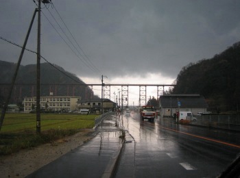 餘部鉄橋の初冬