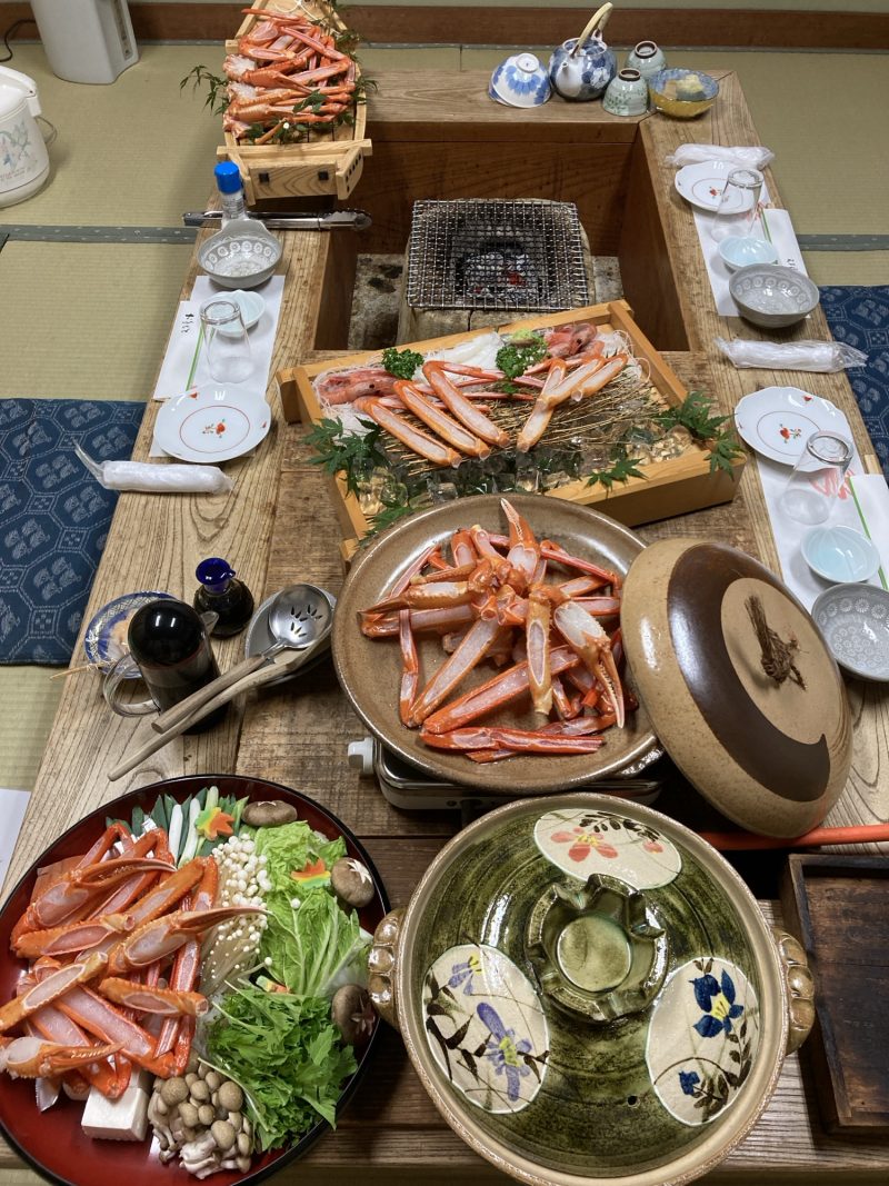 ほのぼの木船の香住ガニ料理